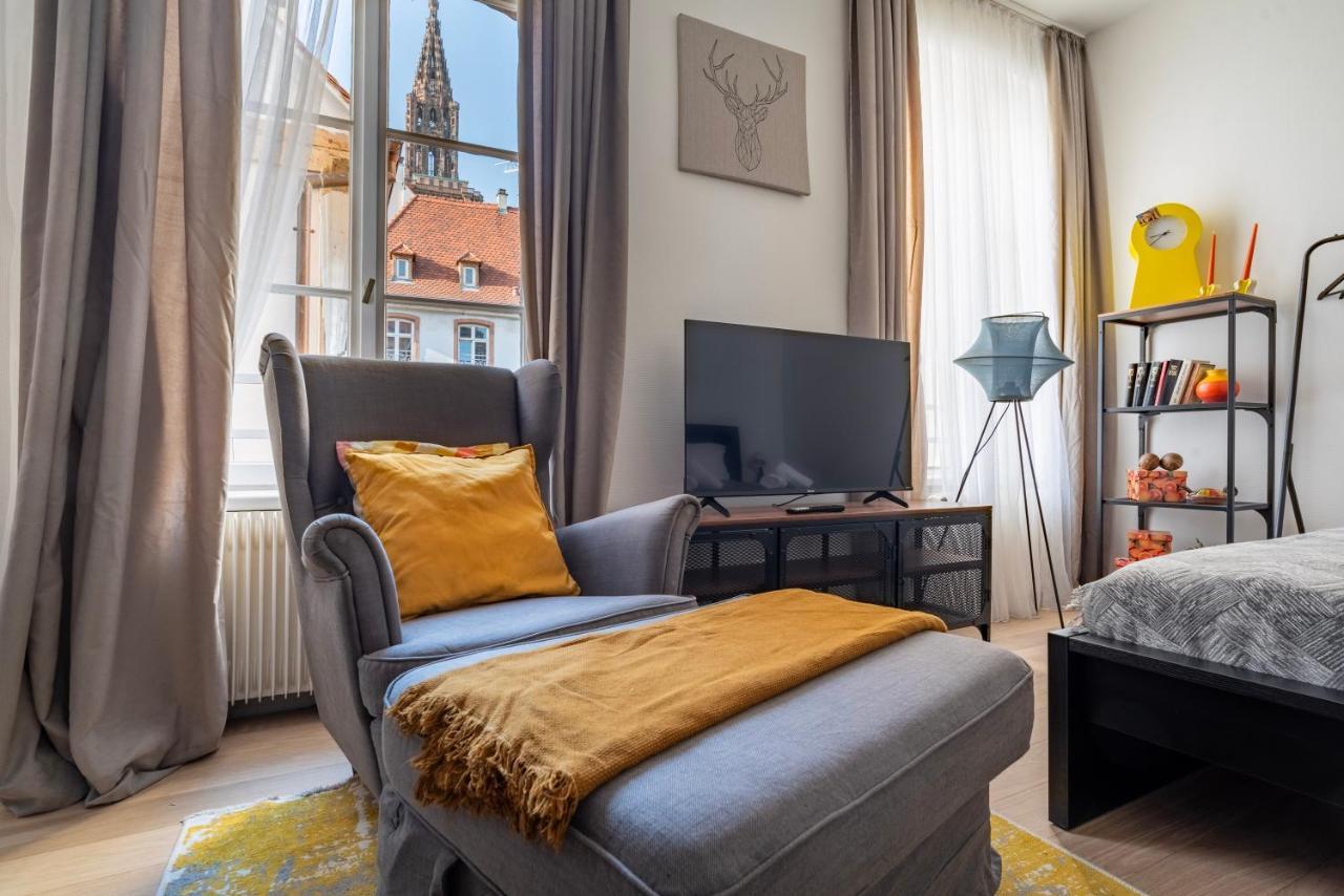 Chez Francoise - Hyper-Centre, Vue Cathedrale Apartment สตราสบูร์ก ภายนอก รูปภาพ